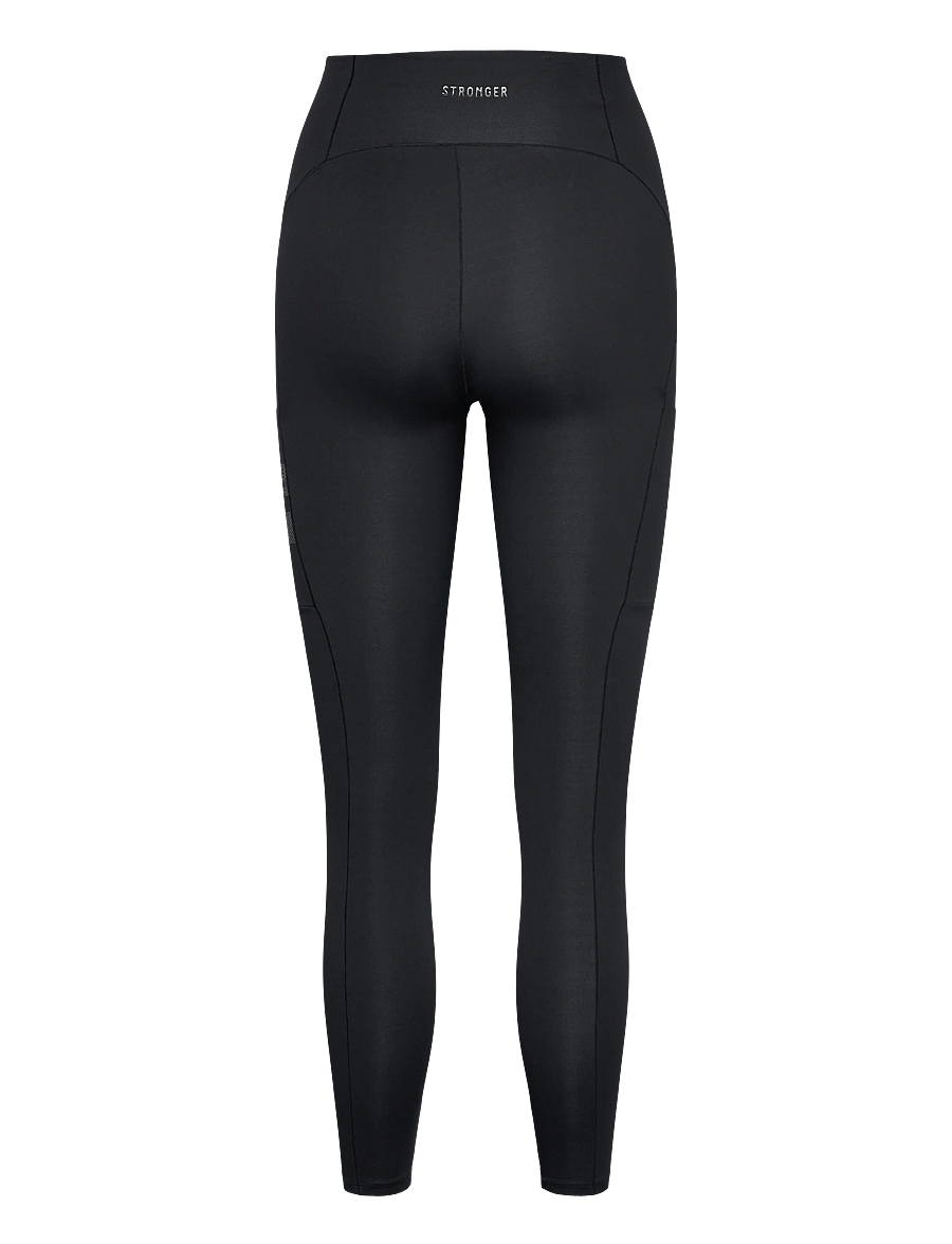 STRONGER - Sleek Shaping Pocket Leggings - treniņu legingi - black - 1