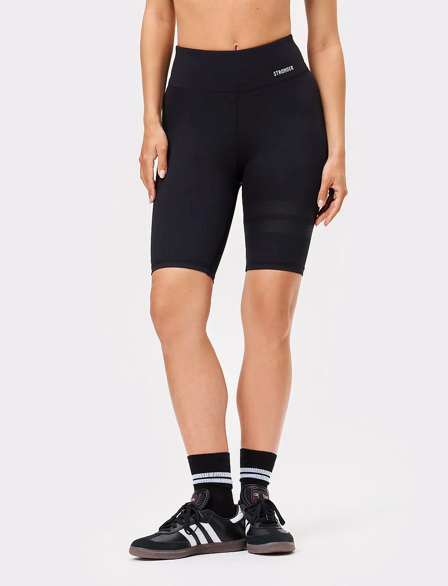STRONGER - Signature Bike Shorts - 1/2 længde - black - 0
