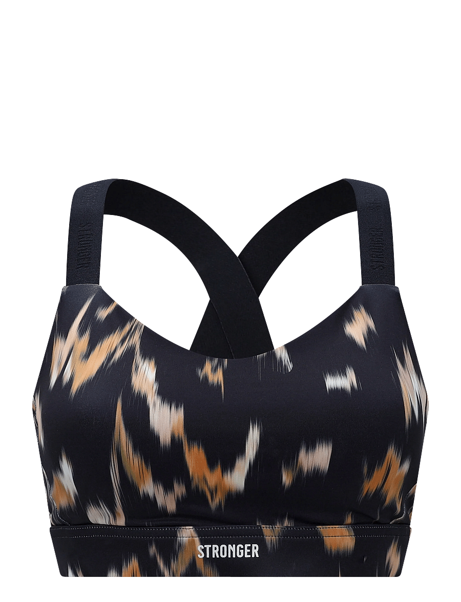 STRONGER - Power Sports Bra - sport-bhs - savannah print - 1