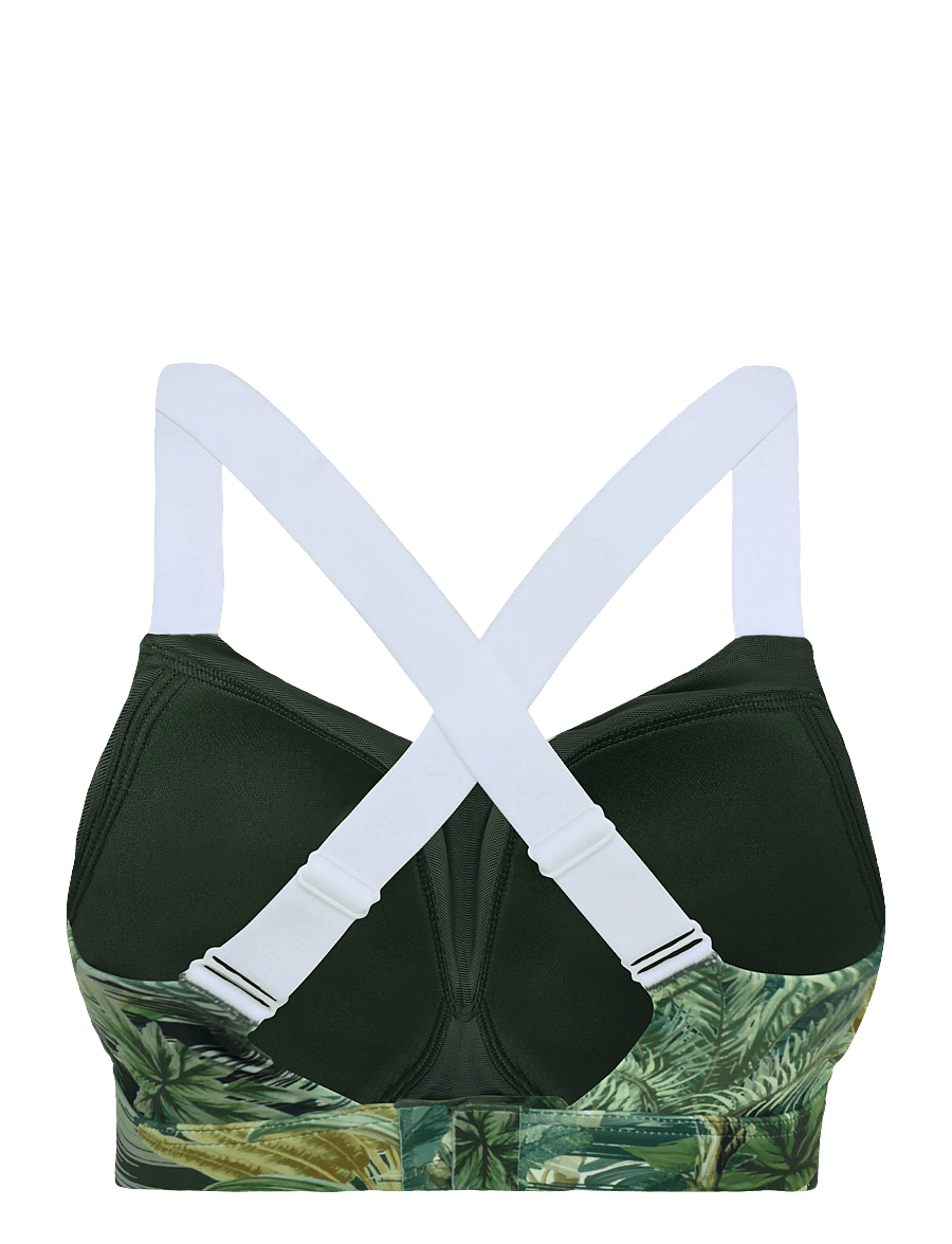 STRONGER - Power Sports Bra - sport bh:ar - tropical leaves print - 1