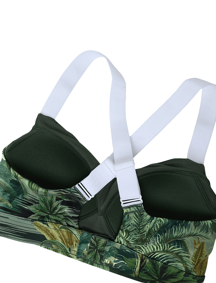 STRONGER - Power Sports Bra - sport bh:ar - tropical leaves print - 3