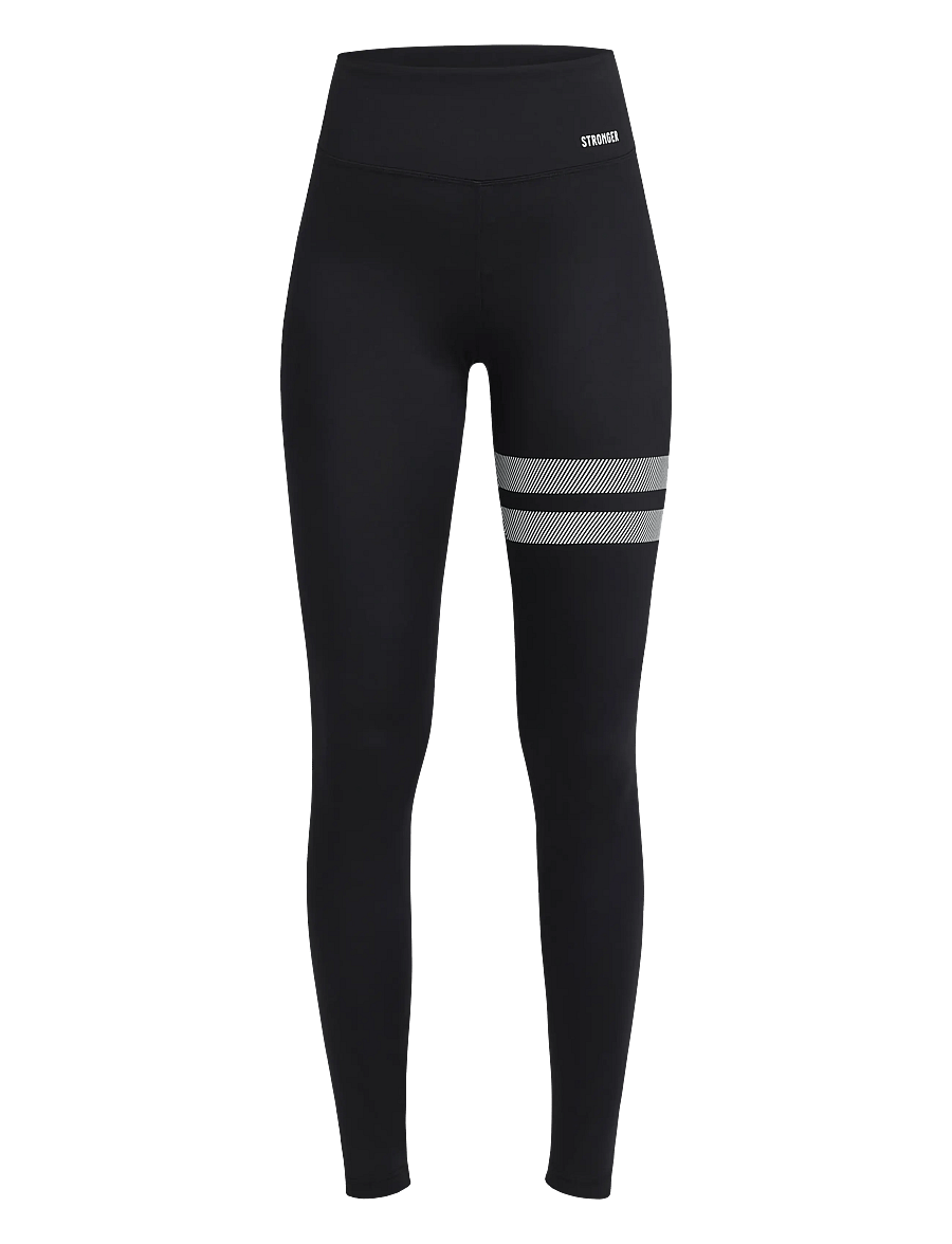 STRONGER - Power Leggings - volle länge - black - 1