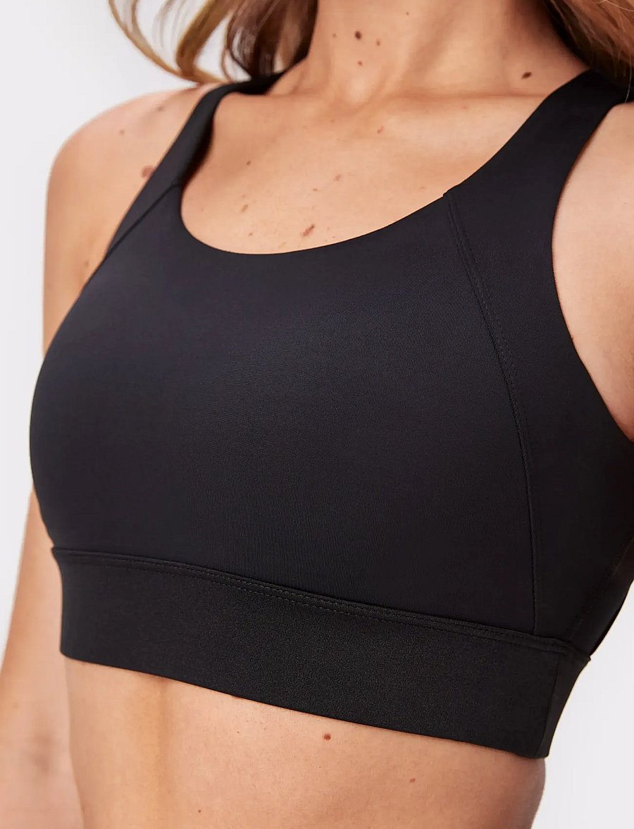 STRONGER - Bounce Sports Bra - sport bh:ar - black - 3