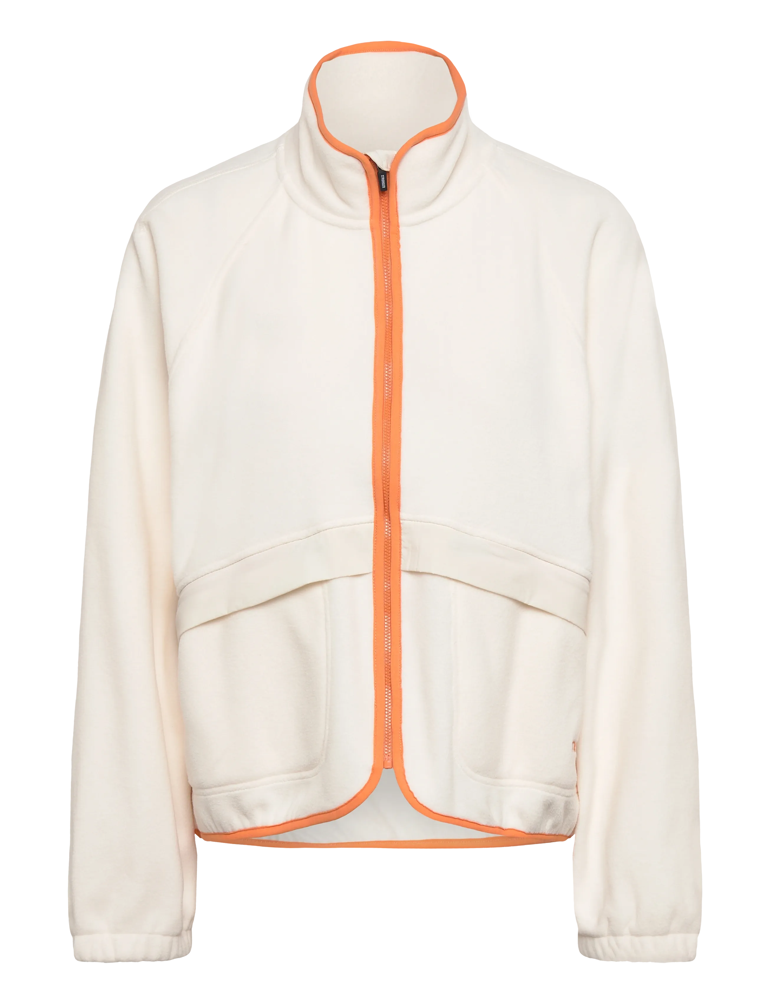 STRONGER Fleece Jacke Cream - M - Damen