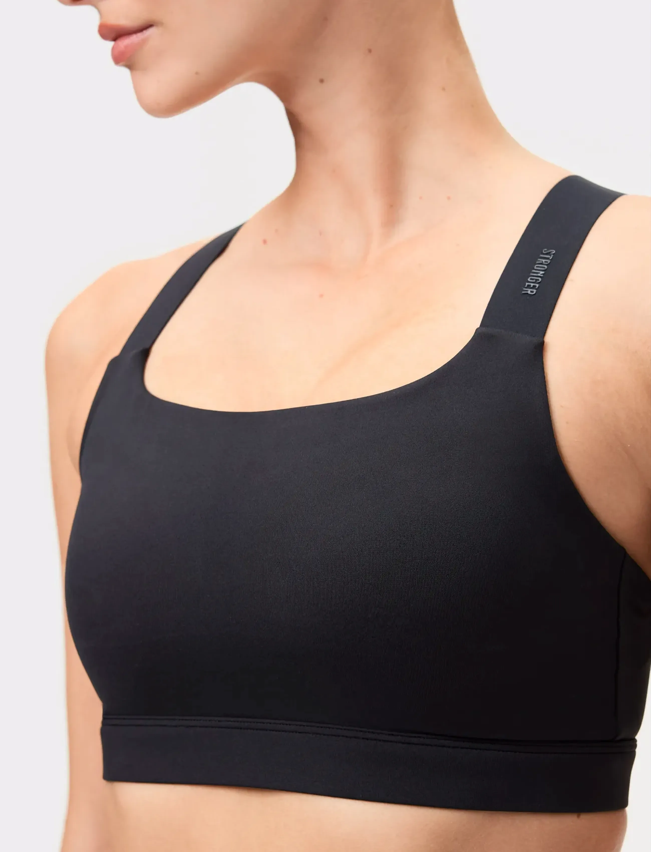 STRONGER Active Sports Bra​ - STRONGER - BLACK / black