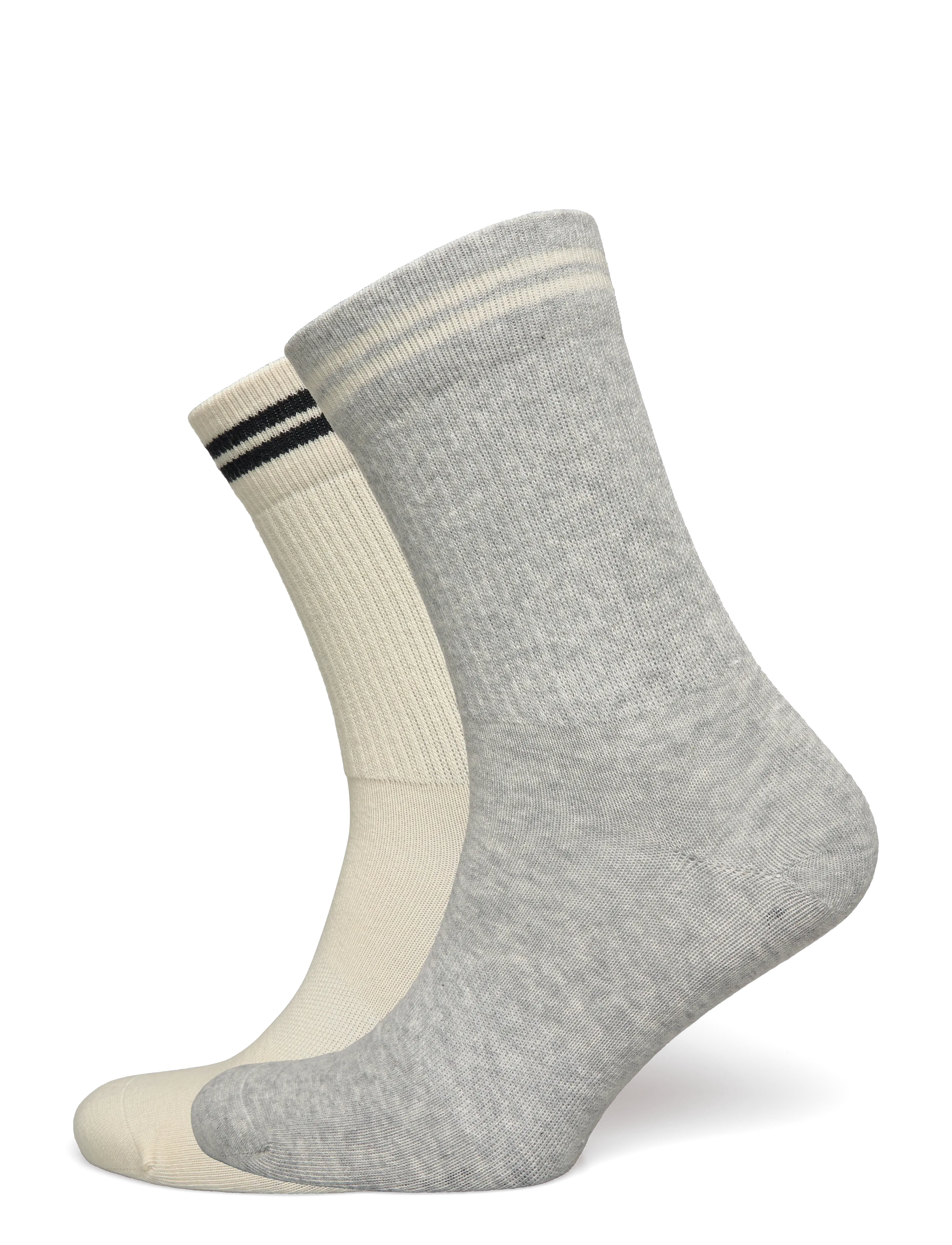 STRONGER Essential Socks - Strømper - GREY MELANGE / cream