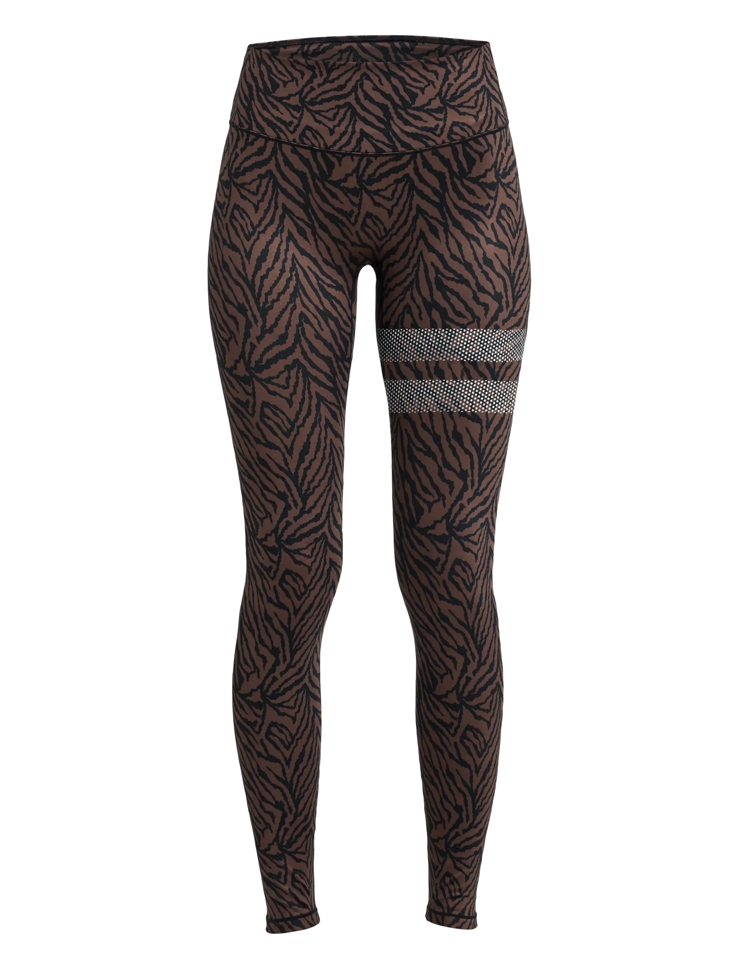 STRONGER The Printed One Leggings - Kläder - SAND ZEBRA / brown