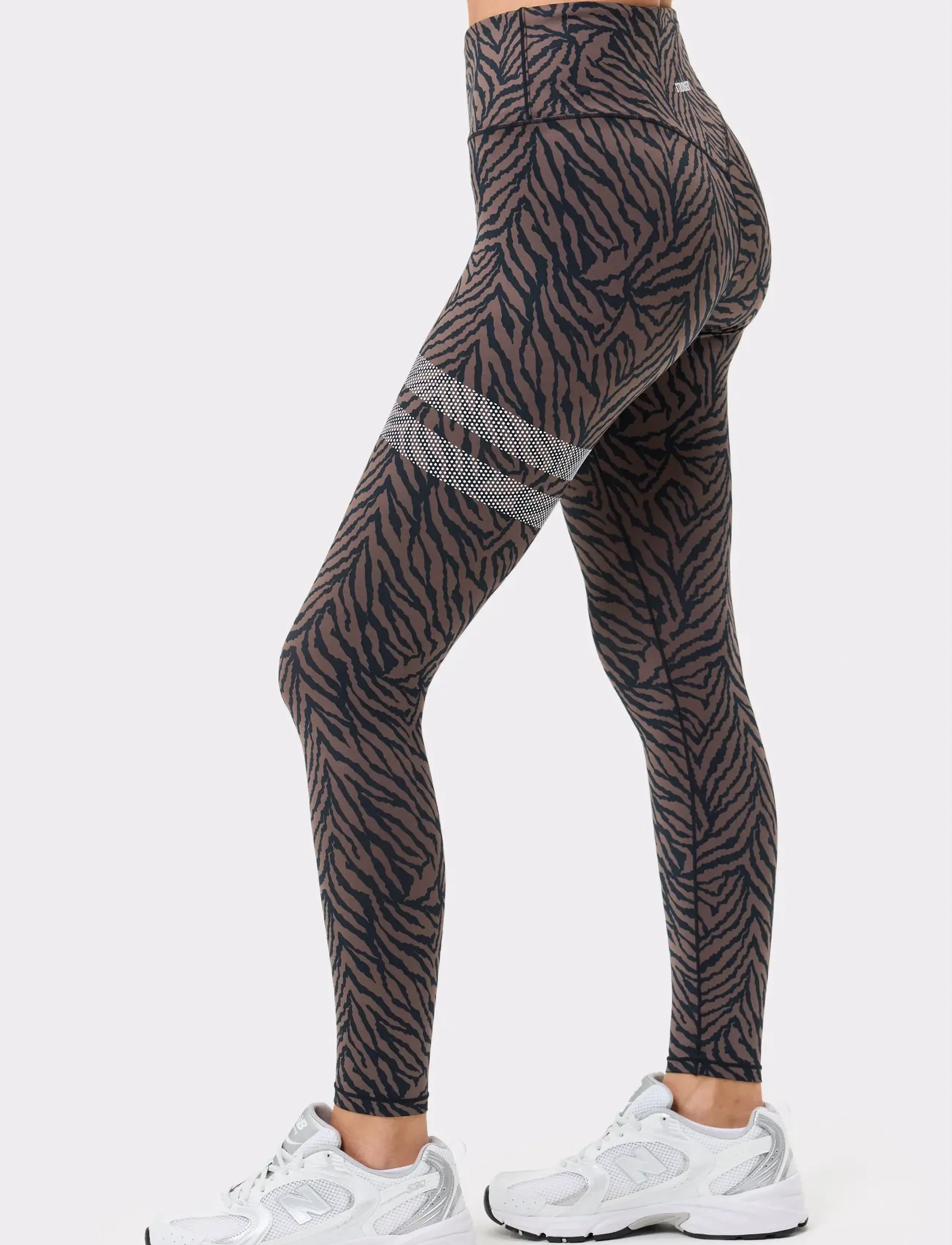 STRONGER The Printed One Leggings - STRONGER - SAND ZEBRA / brown