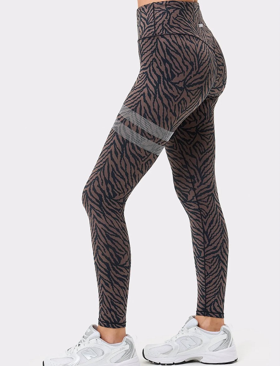 STRONGER - The Printed One Leggings - volle länge - sand zebra - 0