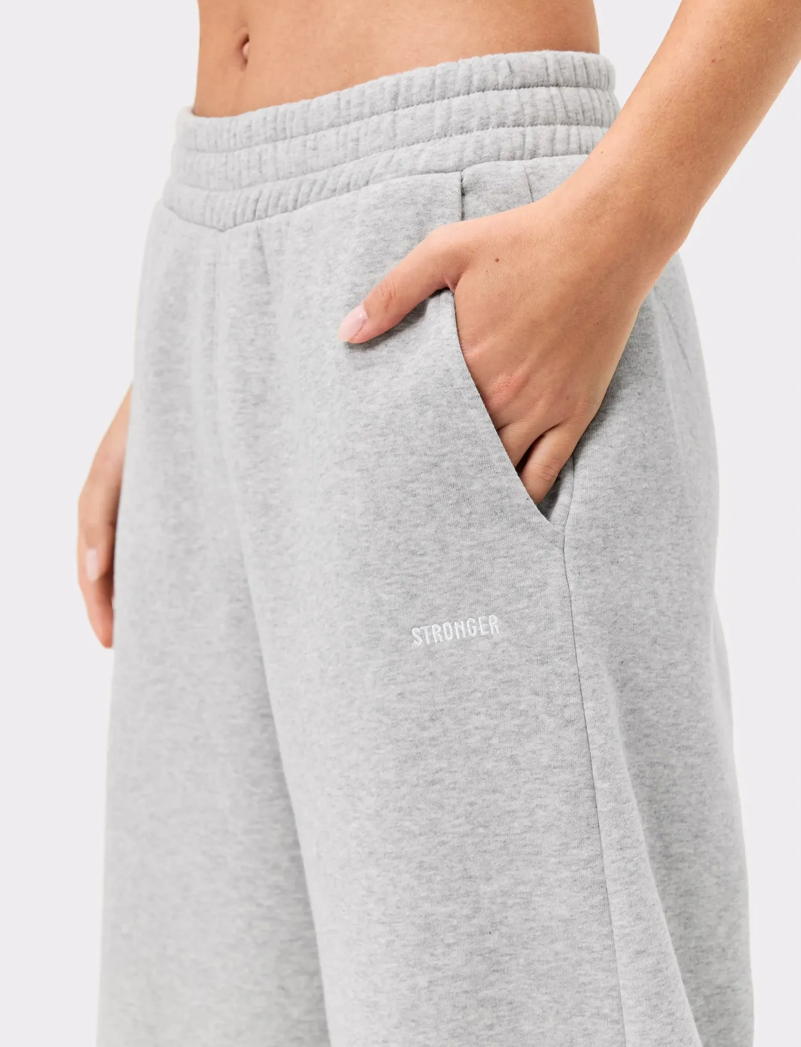 STRONGER - Relaxed Sweatpants - träningsbyxor - grey melange - 2