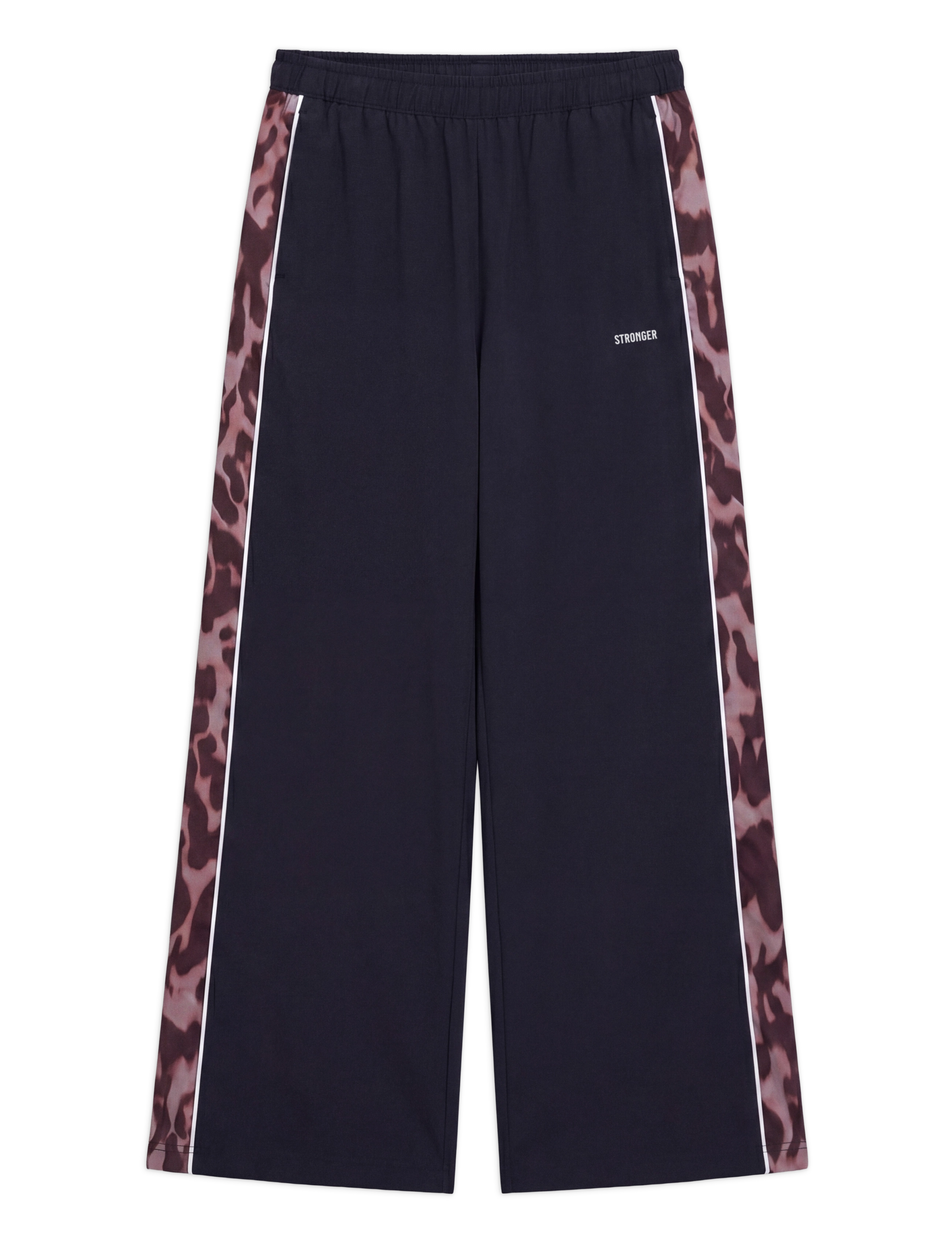 STRONGER - Breezy Woven Pants - trainingshosen - black/leo rush - 1