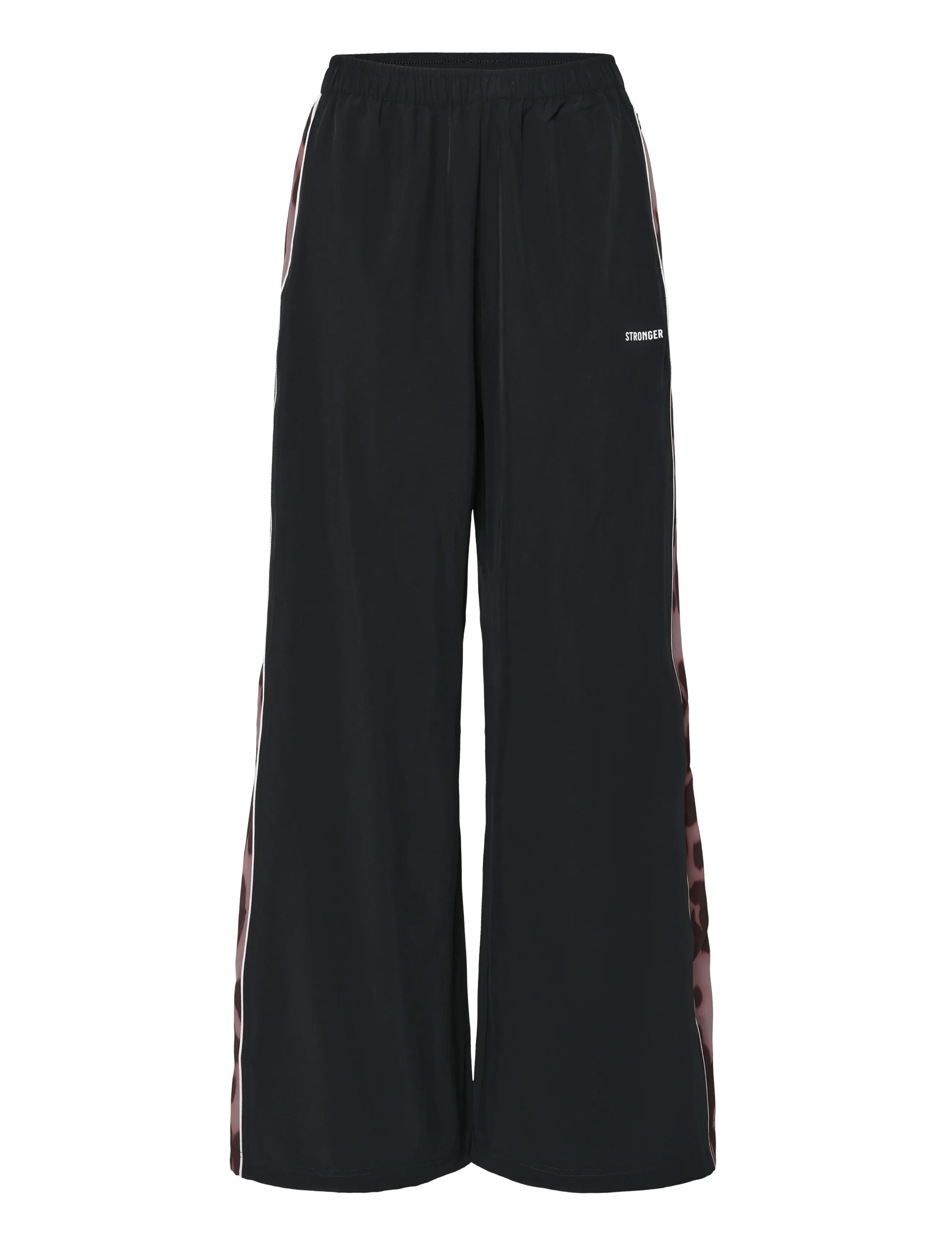 STRONGER Breezy Woven Pants - Vis alt - BLACK/LEO RUSH / black