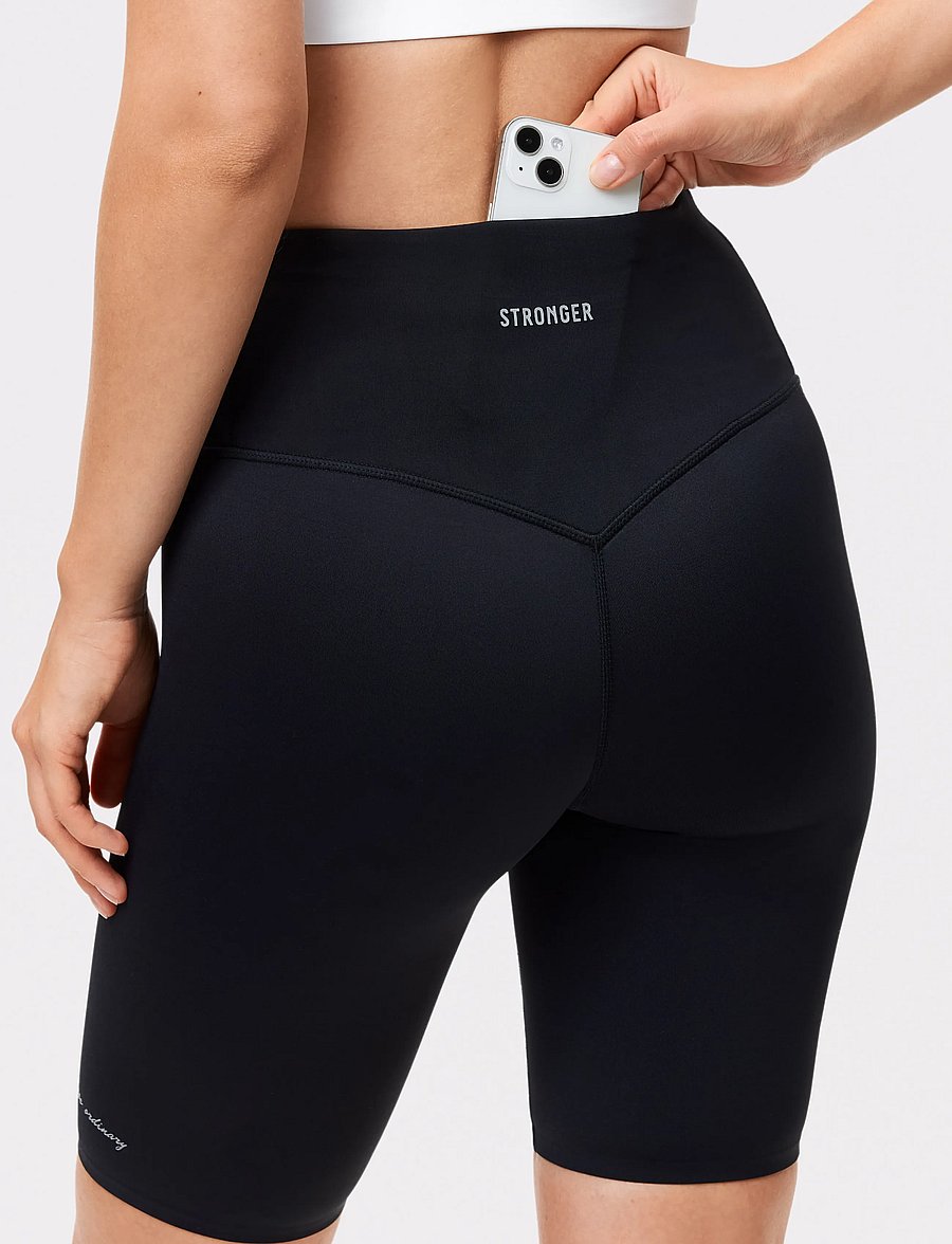 STRONGER - Signature Running Pocket Bike Shorts - training shorts - black - 5