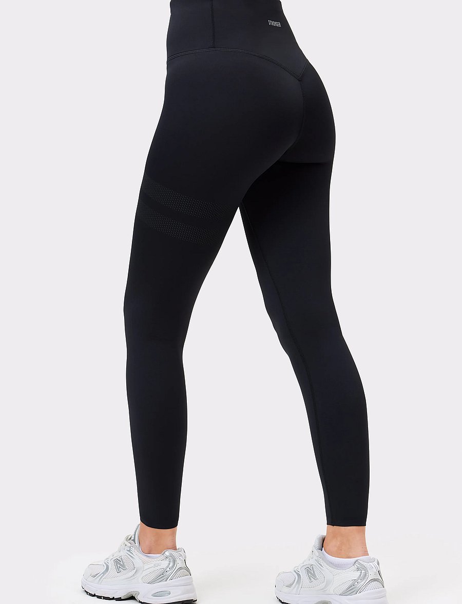 STRONGER - Signature Running Pocket Leggings - træningstights - black - 3
