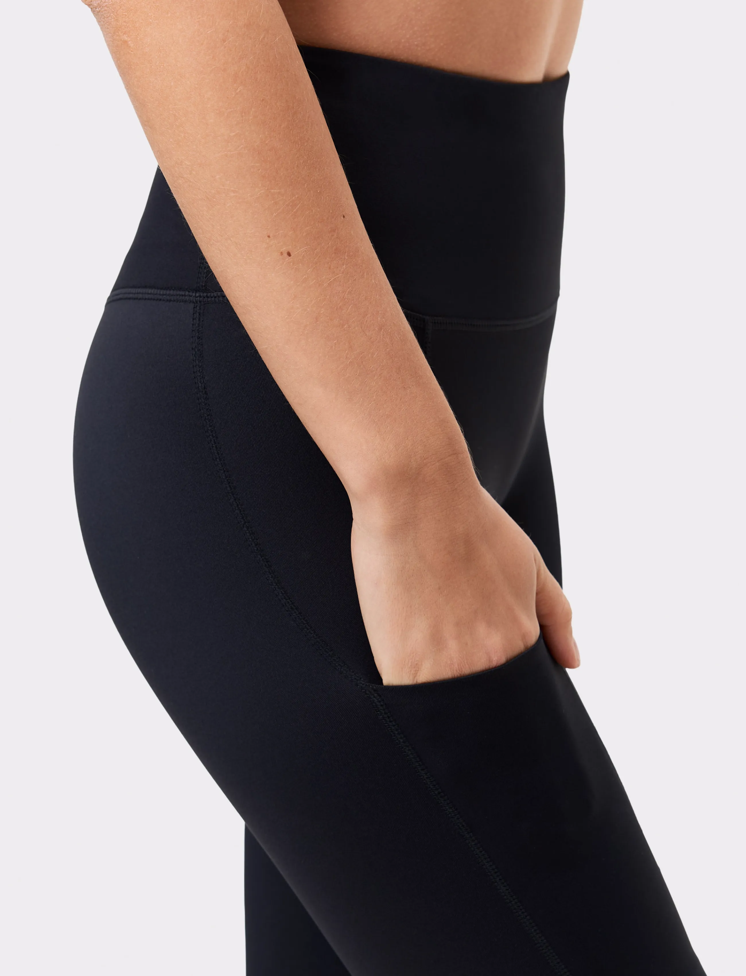 STRONGER - Signature Running Pocket Leggings - træningstights - black - 4