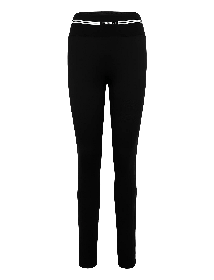 STRONGER - Signature Logo Leggings - treenitrikoot - black - 1