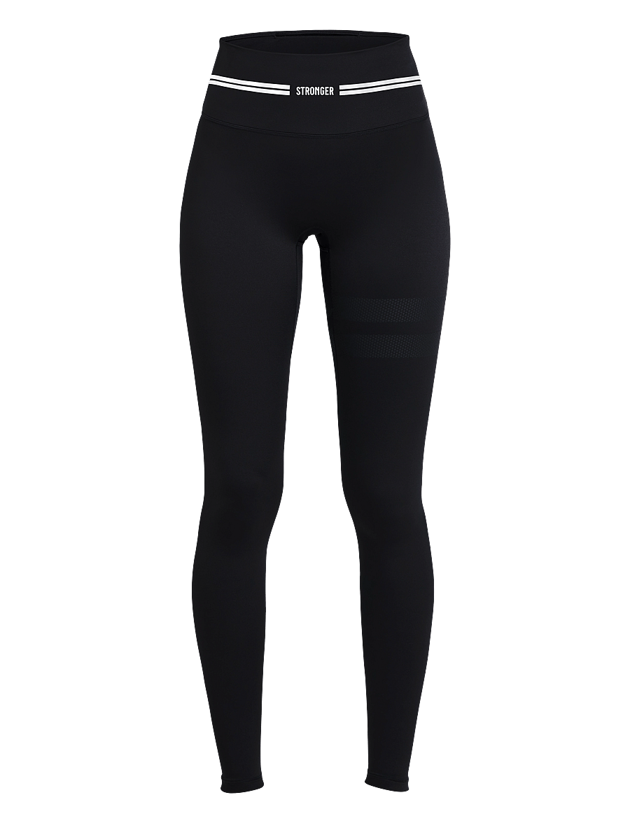 STRONGER - Signature Logo Leggings - træningstights - black - 1