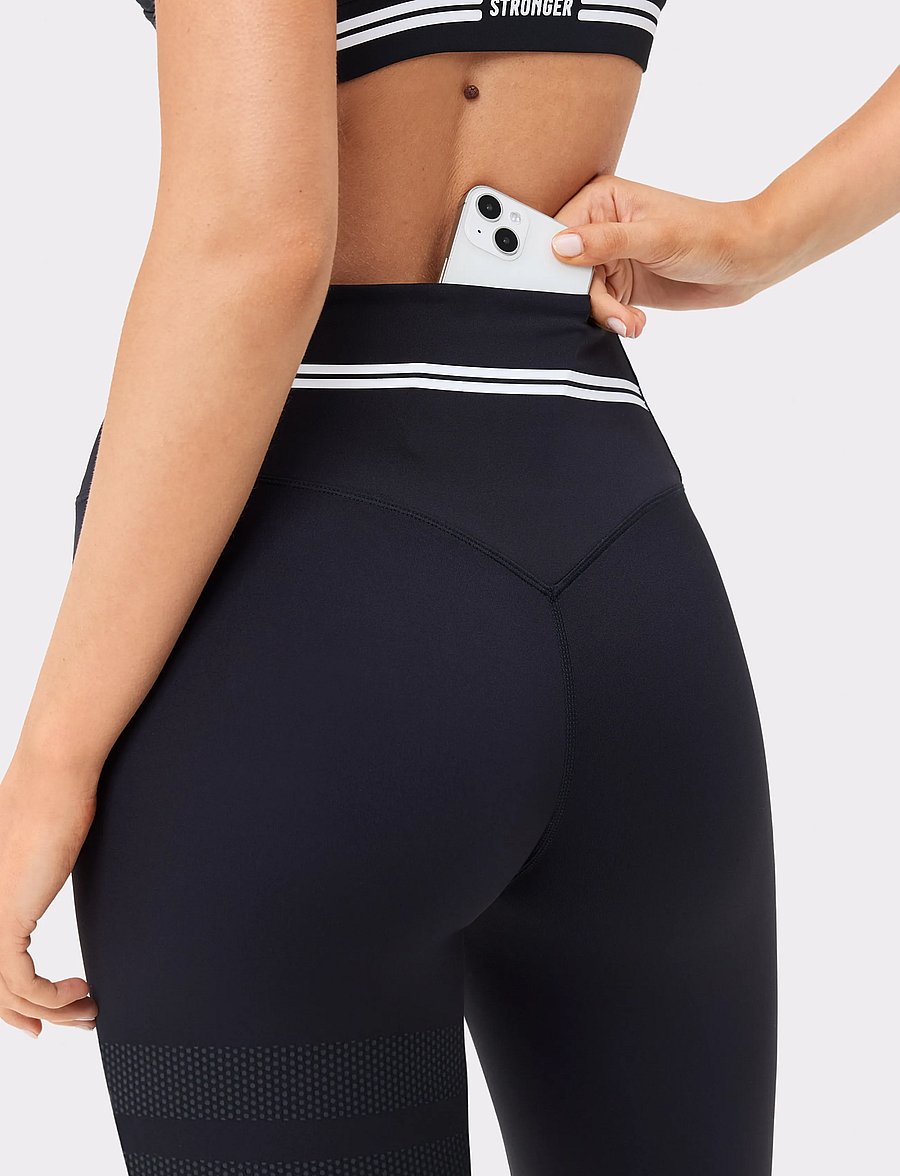 STRONGER - Signature Logo Leggings - træningstights - black - 4