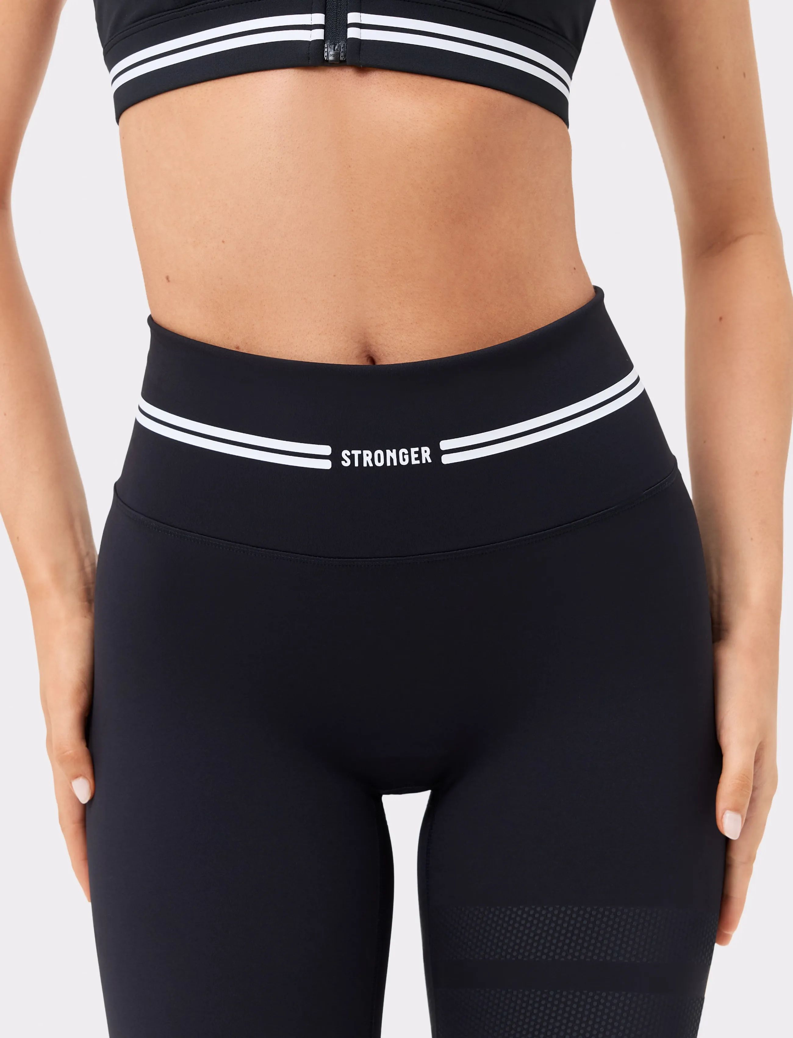 STRONGER - Signature Logo Leggings - træningstights - black - 5