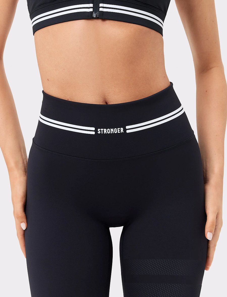STRONGER - Signature Logo Leggings - træningstights - black - 5