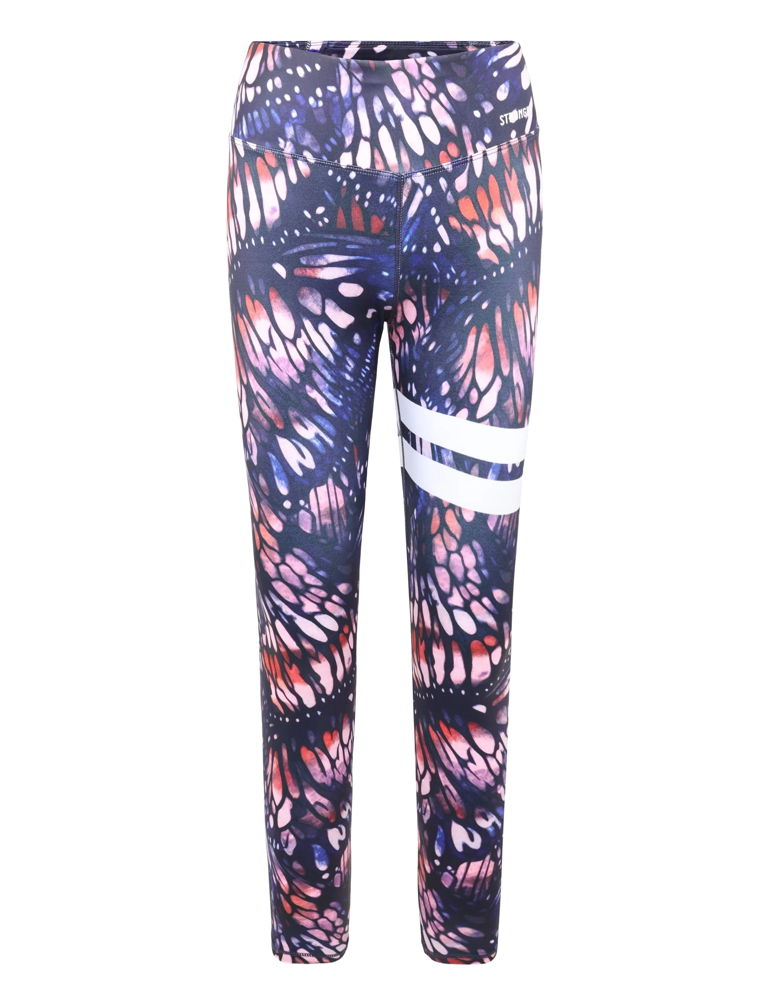 STRONGER Explore Printed Leggings Navy - M - Damen