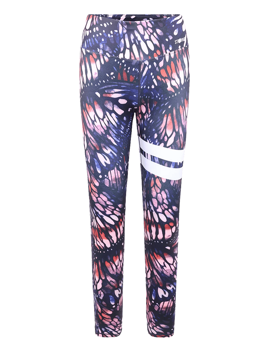 STRONGER - Explore Printed Leggings - training tights - dark butterfly print - 1