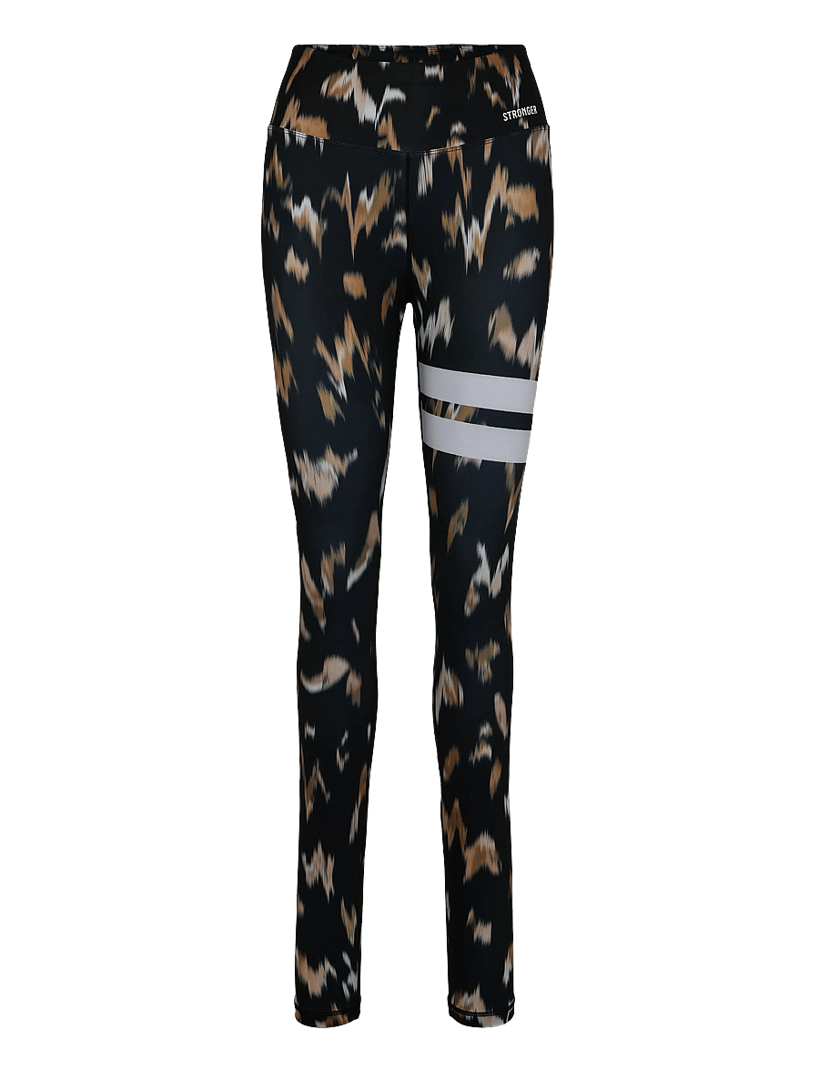 STRONGER - Explore Printed Leggings - treeningretuusid - savannah print - 1
