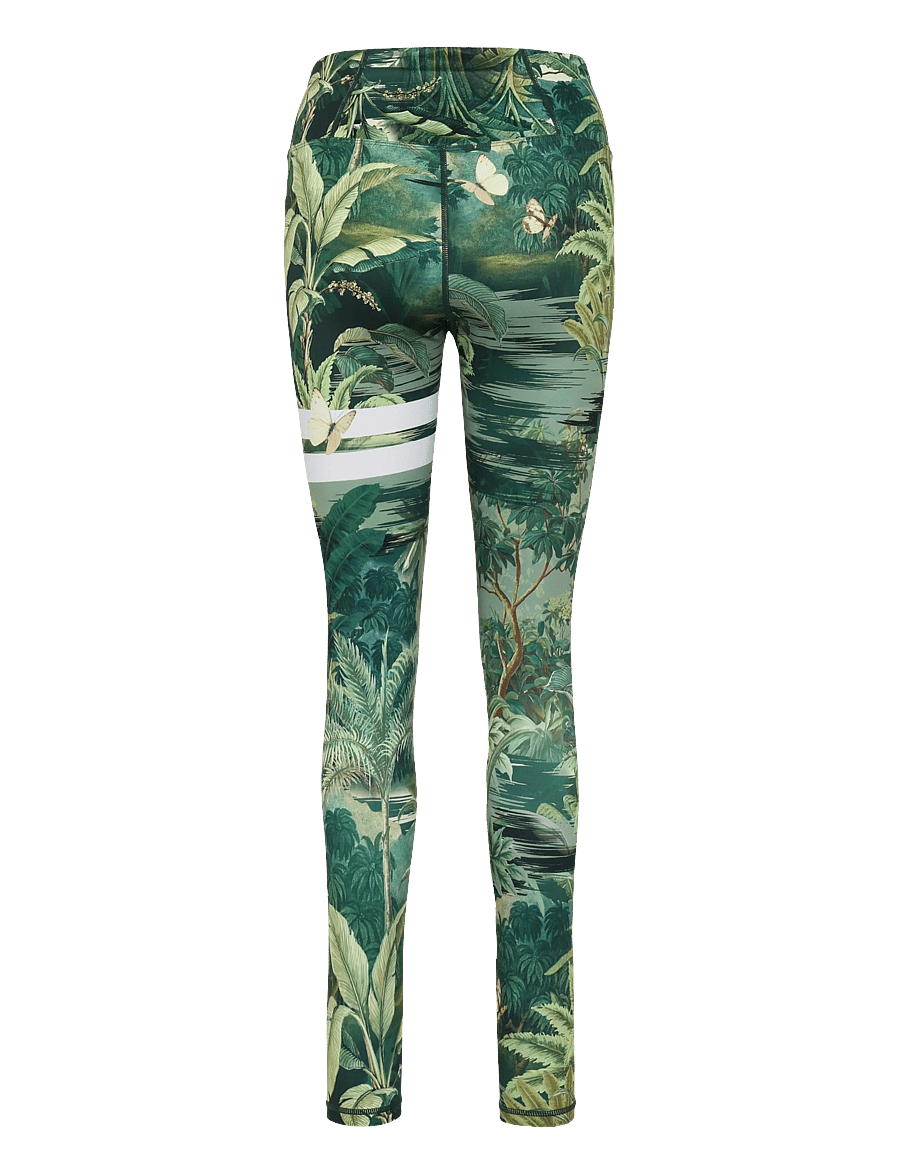 STRONGER - Explore Printed Leggings - trainingstights - tropical leaves print - 1