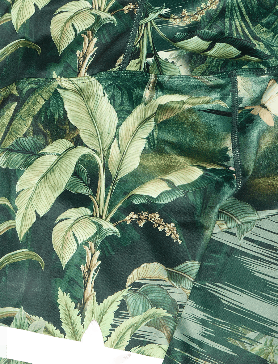 STRONGER - Explore Printed Leggings - trainingstights - tropical leaves print - 2