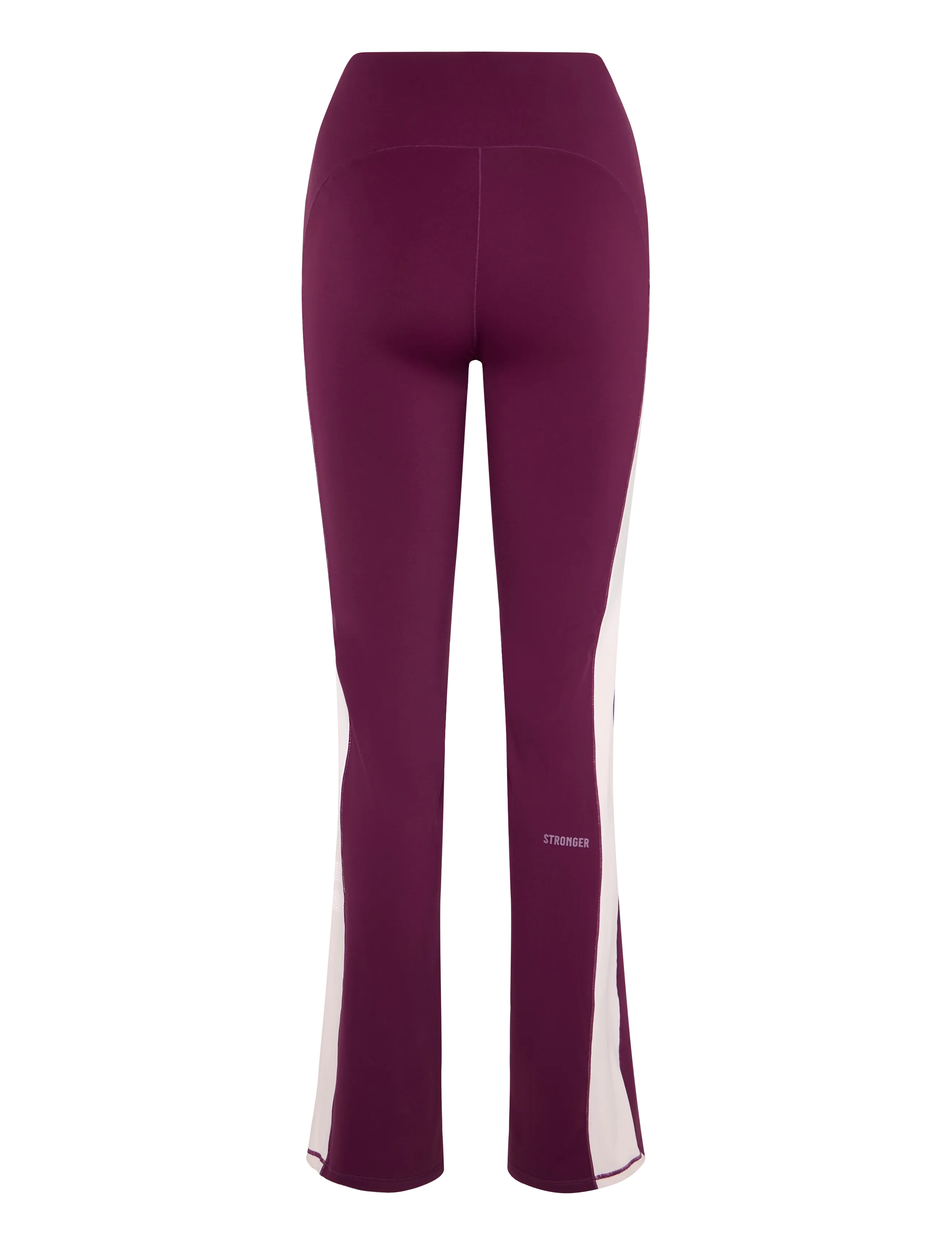 STRONGER - Thermal Bootcut Pants - efterårsbesparelser - aubergine purple - 2