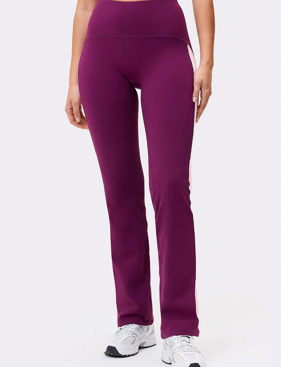STRONGER - Thermal Bootcut Pants - joggingbukser - aubergine purple - 0
