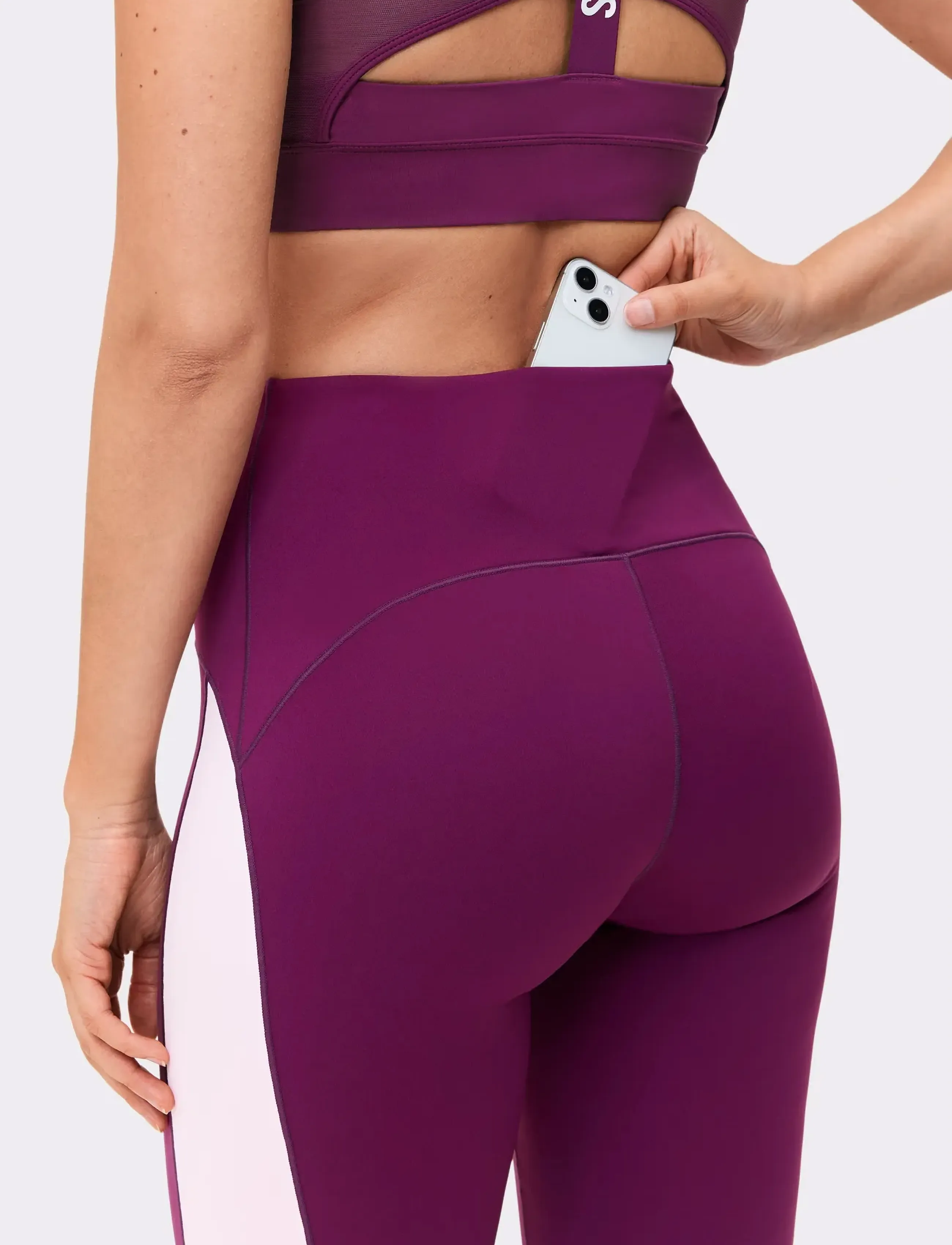 STRONGER - Thermal Bootcut Pants - joggingbukser - aubergine purple - 4