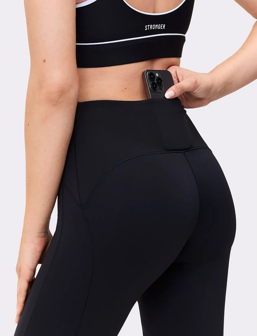 STRONGER - Thermal Bootcut Pants - joggingbukser - black - 4