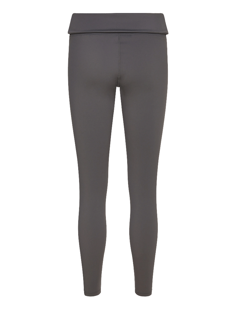 STRONGER - Soft Fold Over Leggings - full längd - black oyster - 1
