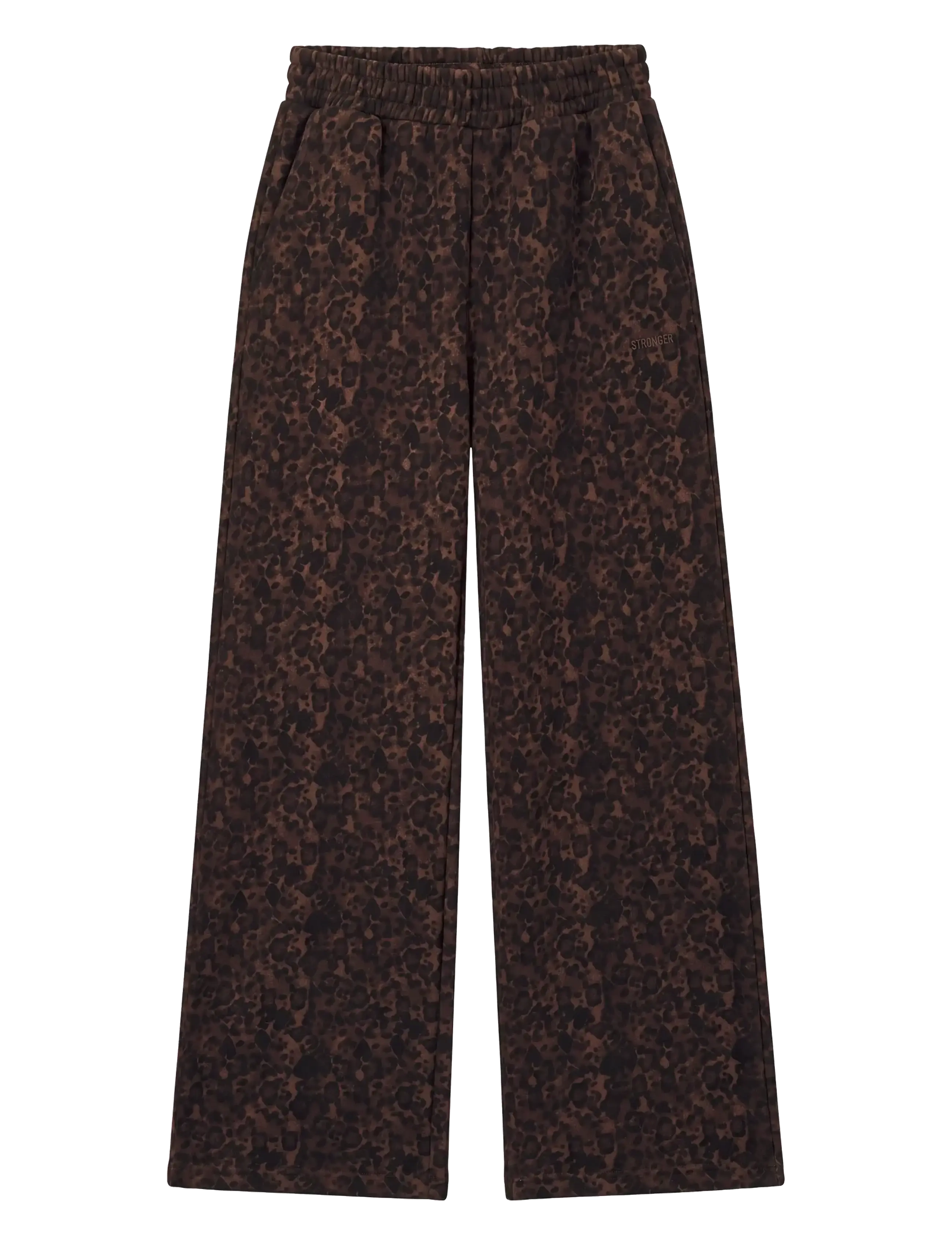 STRONGER Relaxed Wide Sweatpants - Tøj - DARK LEO / brown