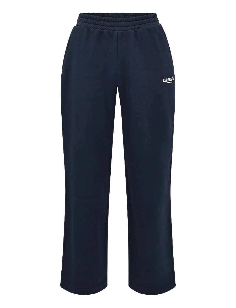 STRONGER - Relaxed Wide Sweatpants - training pants - navy blazer - 0