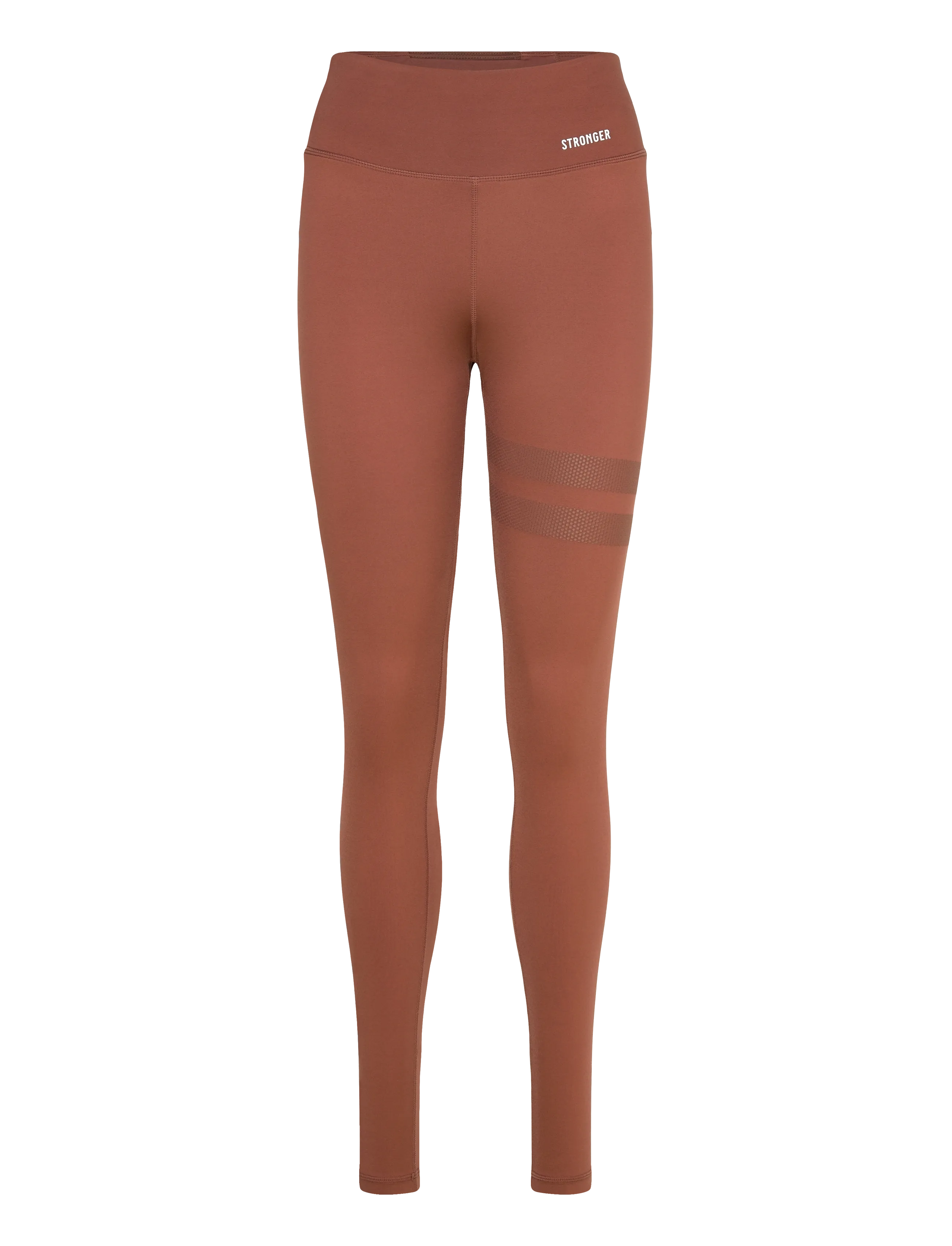 STRONGER Signature Contouring Leggings - Leggings & Tights - CAPPUCCINO / brown