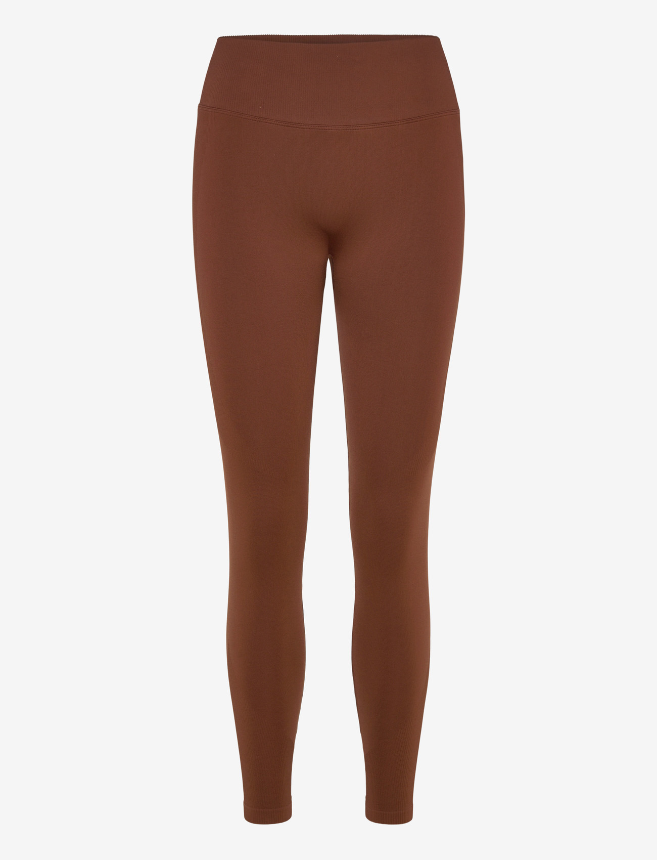 STRONGER - Seamless Contour Scrunch Leggings - fuld længde - cappuccino - 0
