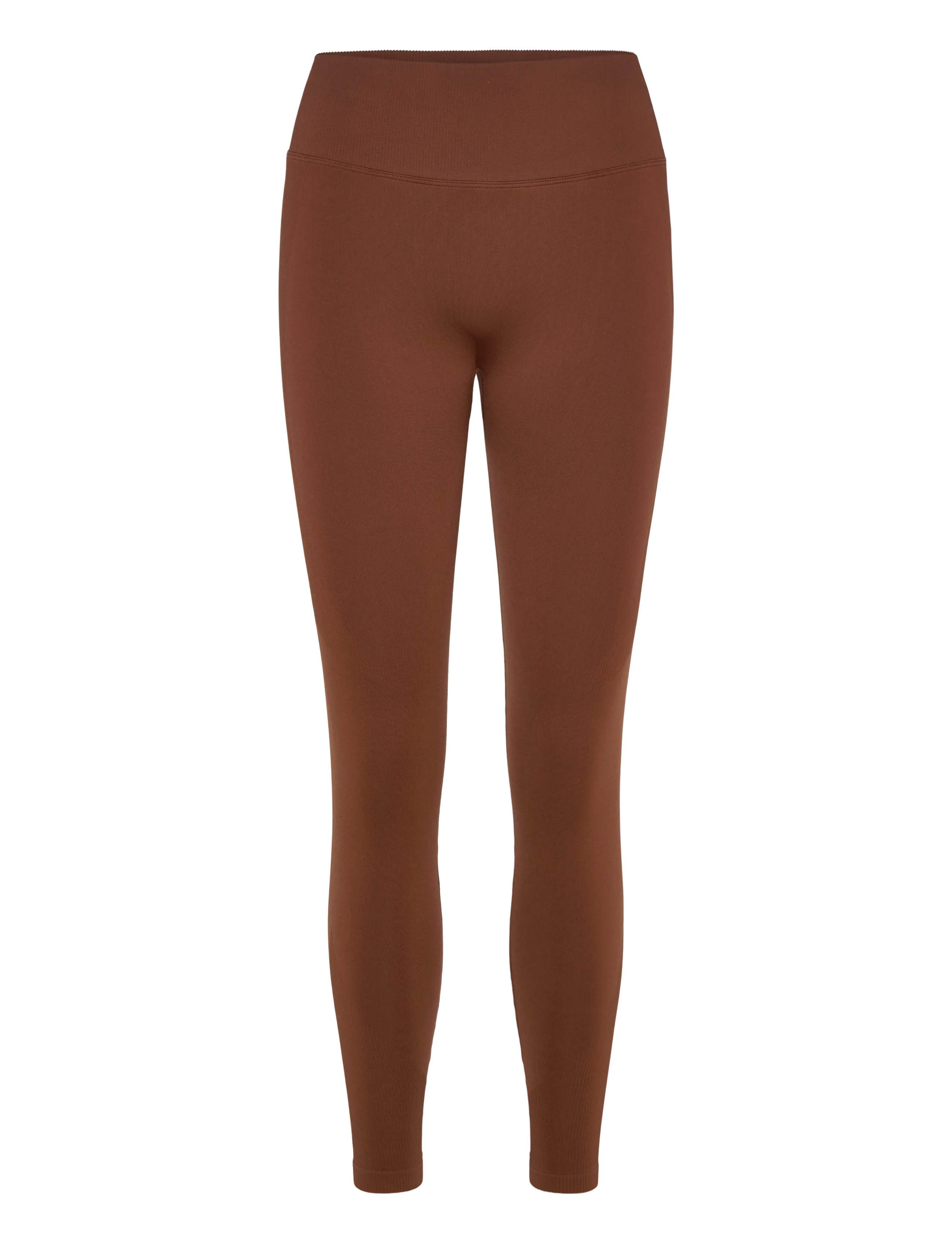 STRONGER Seamless Contour Scrunch Leggings - Yoga & Pilates - CAPPUCCINO / brown