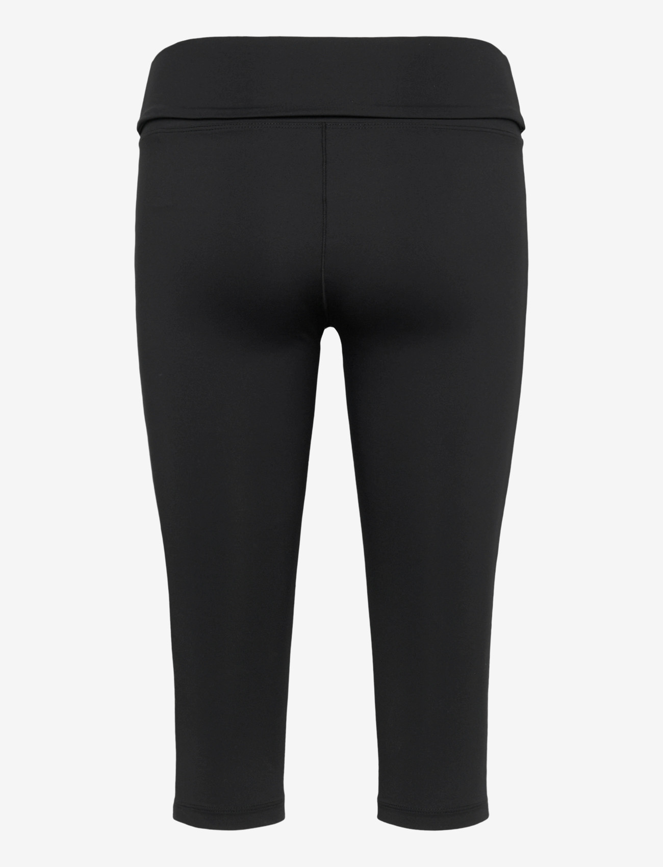 STRONGER - Soft Fold Over Capri Leggings - 3/4 længde - black - 1