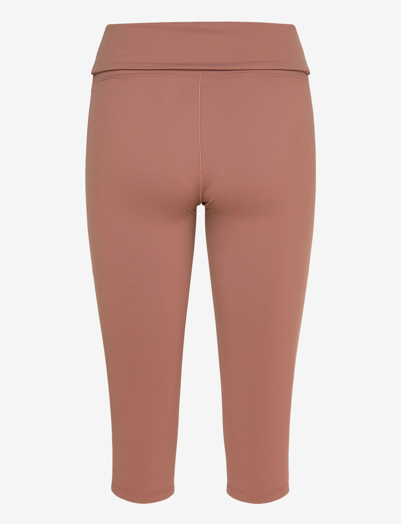 STRONGER - Soft Fold Over Capri Leggings - 3/4 længde - nutmeg - 1