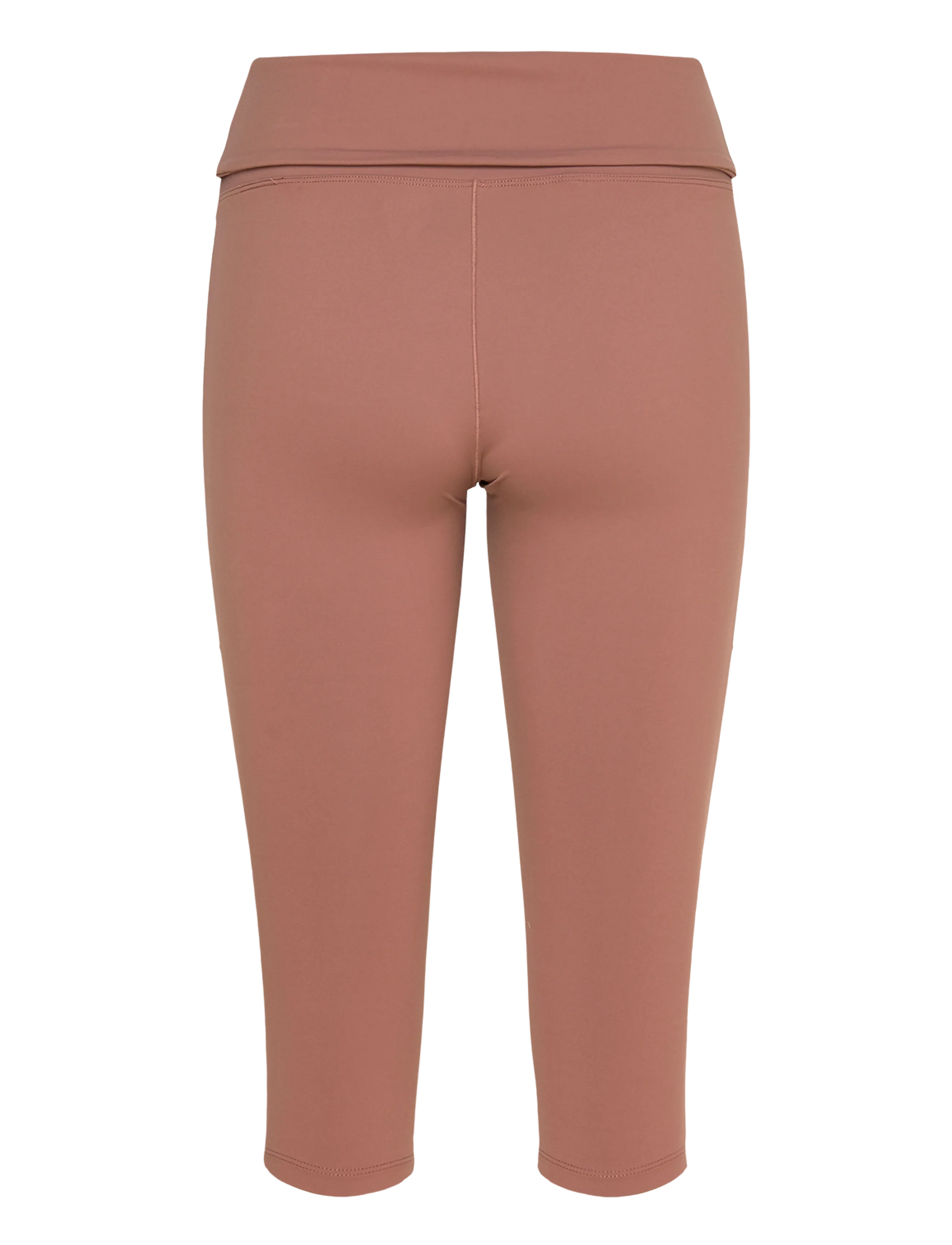 STRONGER - Soft Fold Over Capri Leggings - 3/4 längd - nutmeg - 1