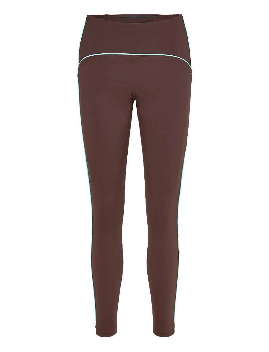 STRONGER - Piping Leggings - täispikkus - black coffee - 0