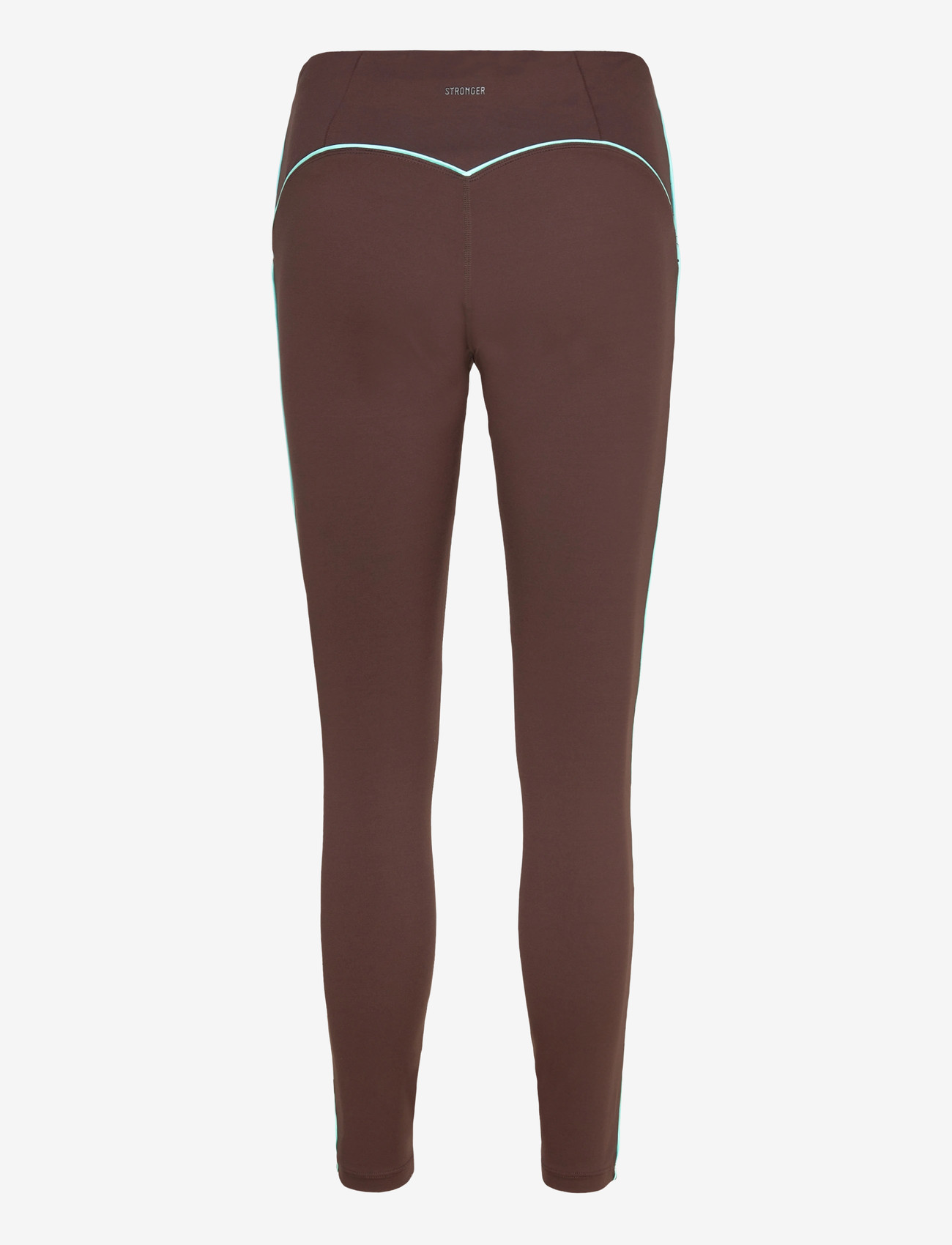 STRONGER - Piping Leggings - długie - black coffee - 1