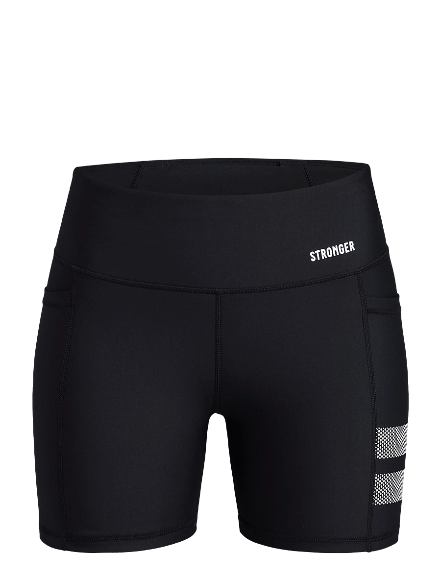 STRONGER - Signature Pocket Contouring Shorts - 1/2 länge - black - 1