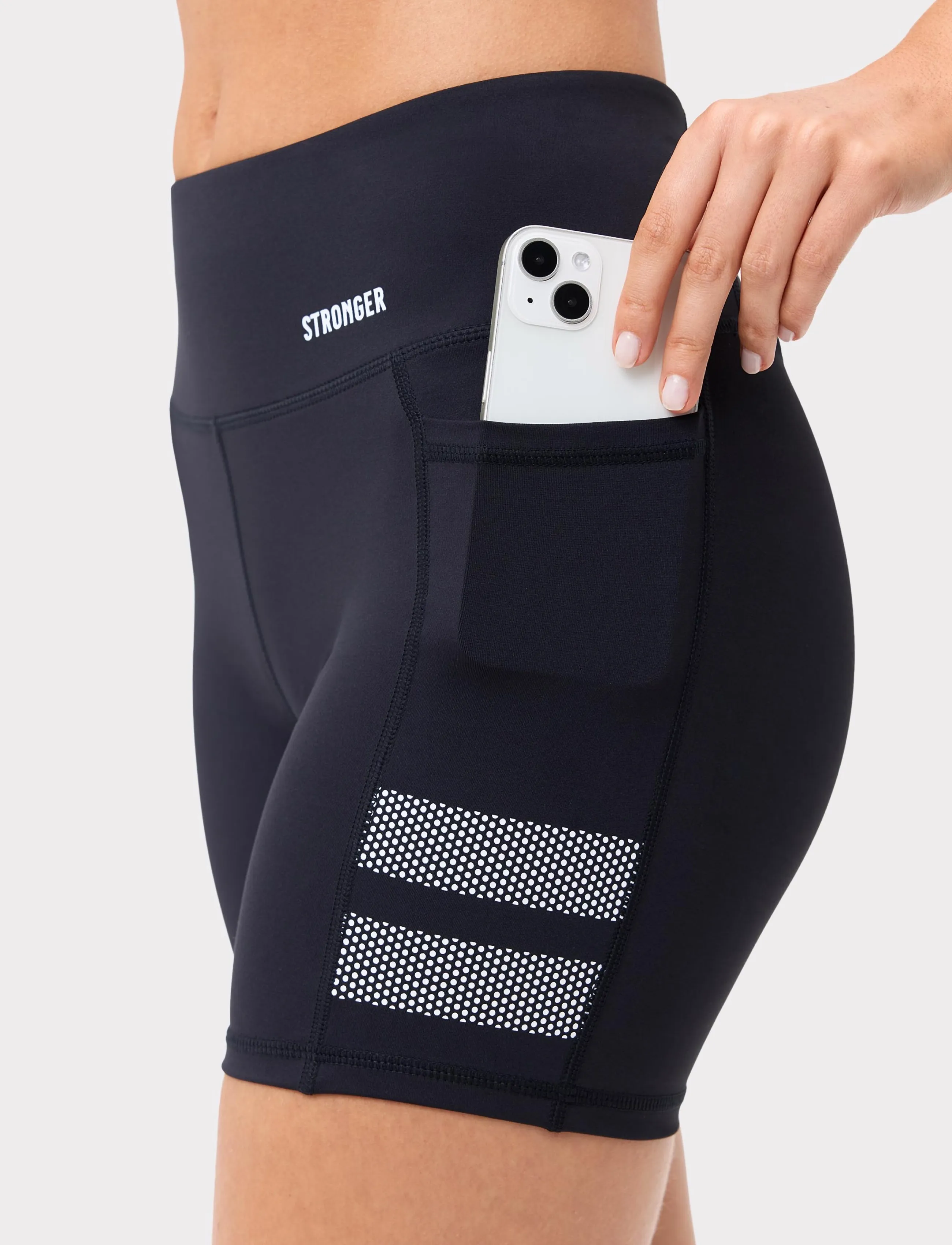 STRONGER - Signature Pocket Contouring Shorts - lühikesed püksid - black - 3