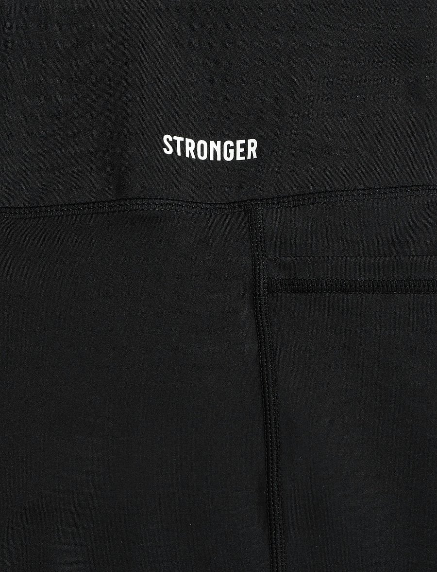 STRONGER - Signature Pocket Contouring Shorts - treniņu legingi - black - 5