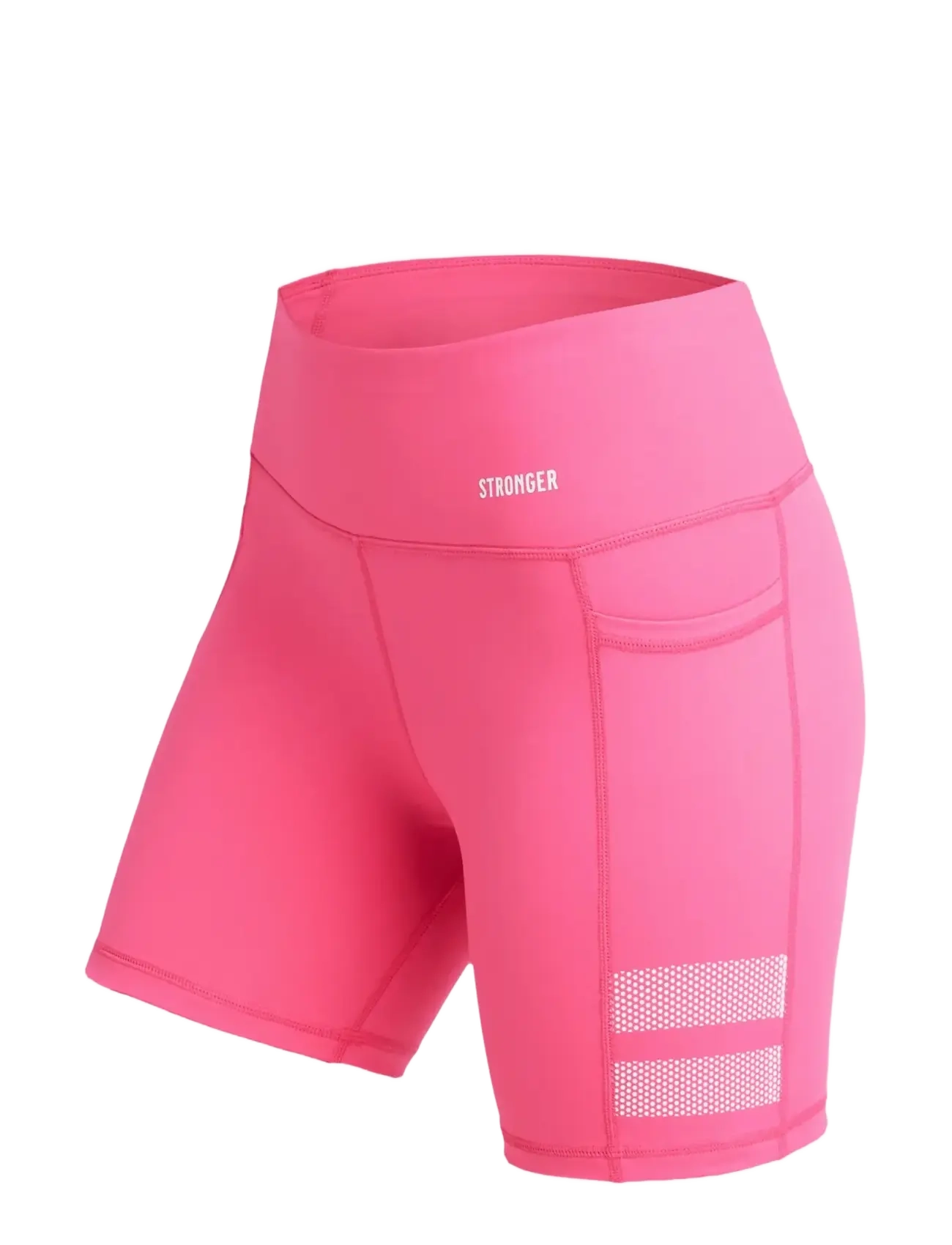 STRONGER - Signature Pocket Contouring Shorts - 1/2 længde - fandango pink - 2