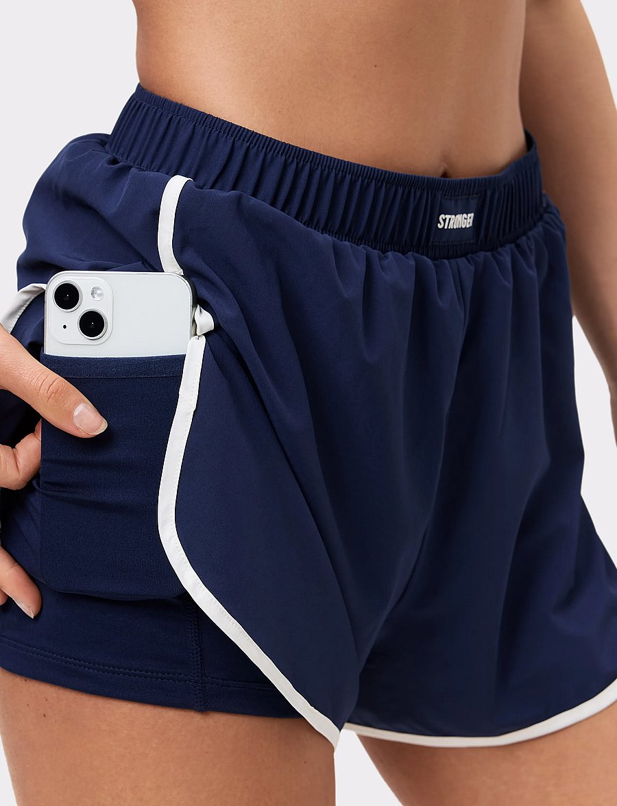 STRONGER - Breezy Running Shorts - træningsshorts - navy blazer - 3