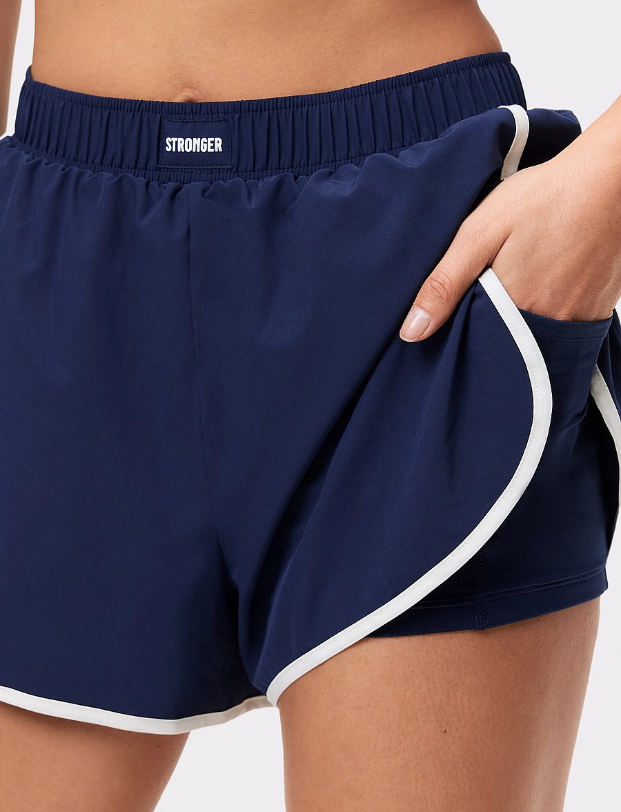 STRONGER - Breezy Running Shorts - træningsshorts - navy blazer - 4